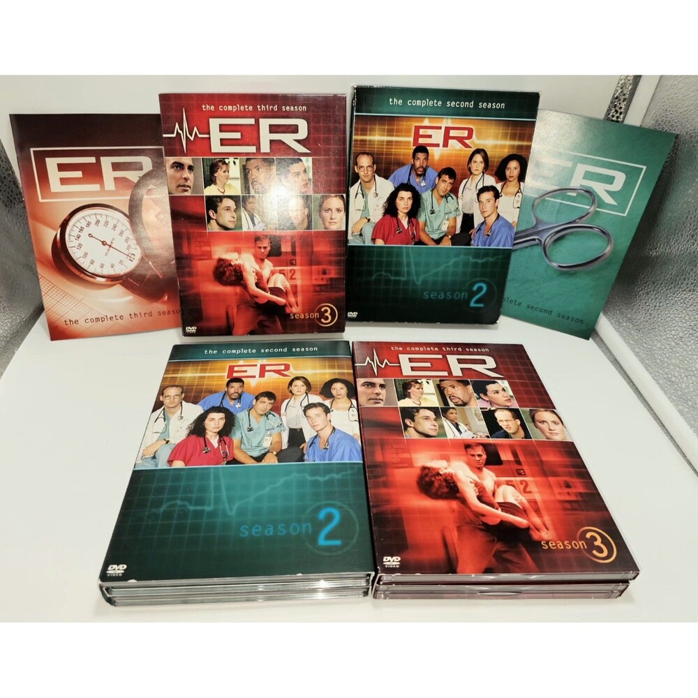 ER The Complete Second & Third Seasons DVD Box Sets Bundle 2 & 3 George Clooney